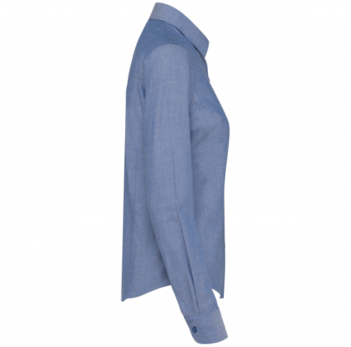 oxford cobalt blue Camisa oxford manga larga mujer