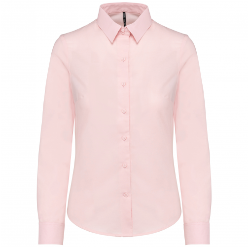 oxford pale pink Camisa oxford manga larga mujer