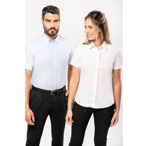 Camisa oxford manga corta hombre