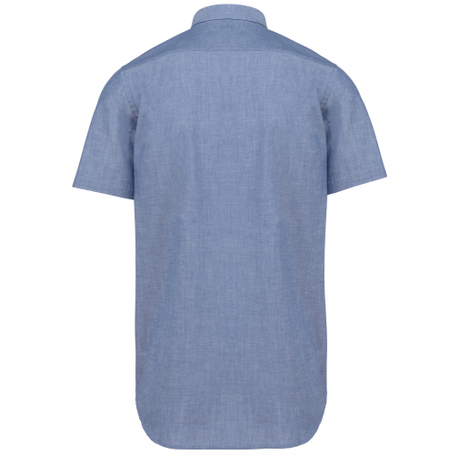oxford cobalt blue Camisa oxford manga corta hombre