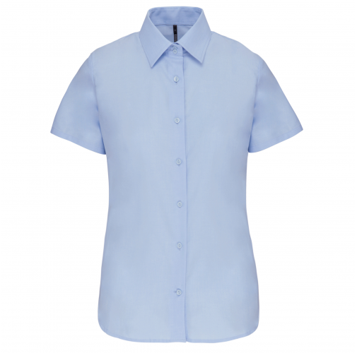 Camisa oxford manga corta mujer