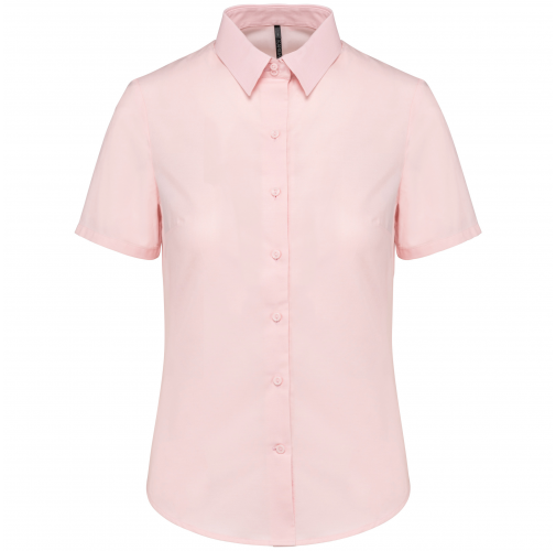 Camisa oxford manga corta mujer