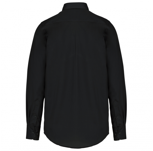 black Camisa no-plancha manga larga hombre