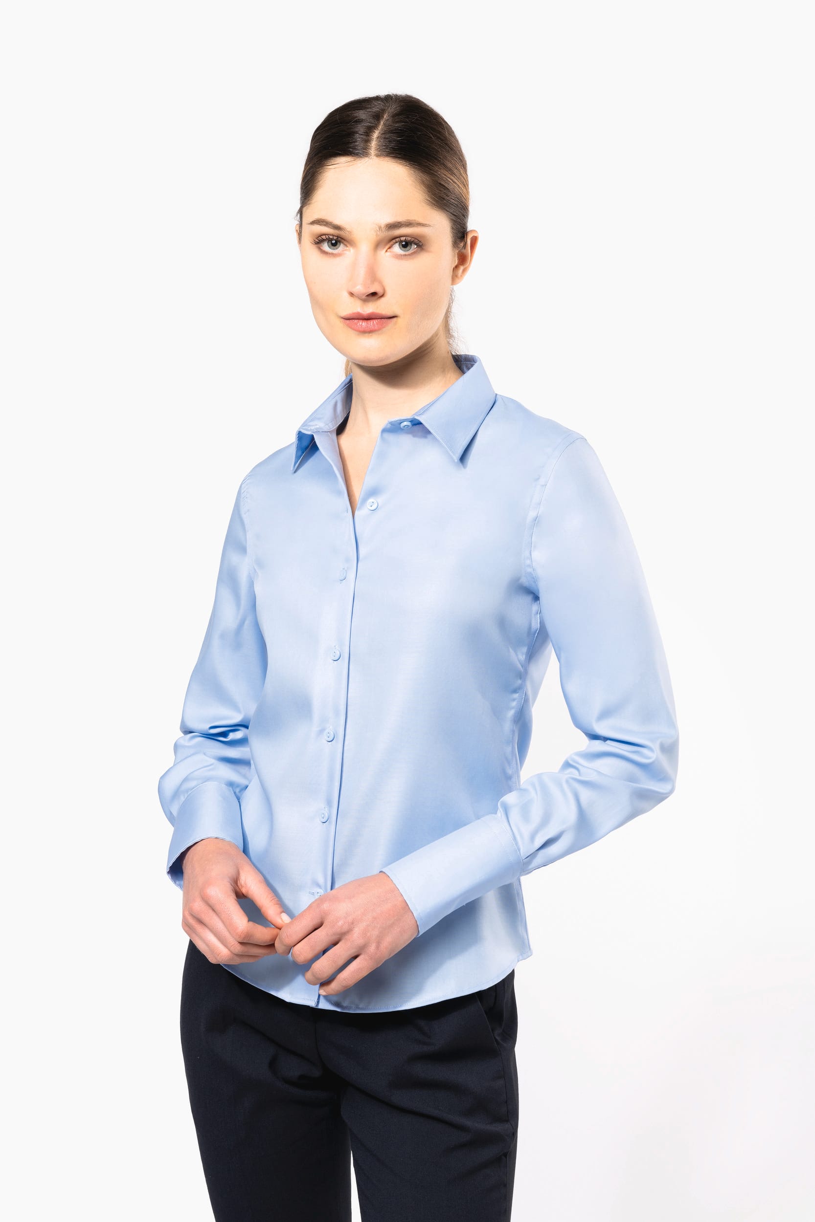 CAMISA NO-PLANCHA MANGA LARGA MUJER