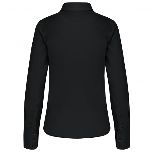 black Camisa no-plancha manga larga mujer