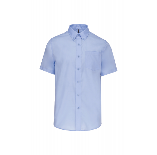 bright sky Camisa micro sarga no-plancha manga corta hombre