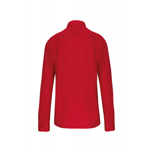 classic red Camisa popelina manga larga hombre