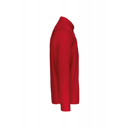 classic red Camisa popelina manga larga hombre