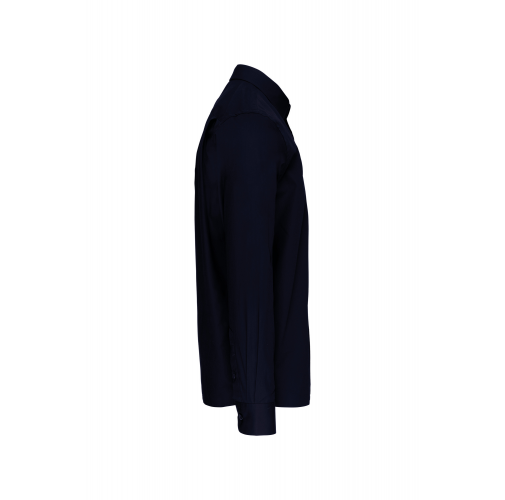 navy Camisa popelina manga larga hombre