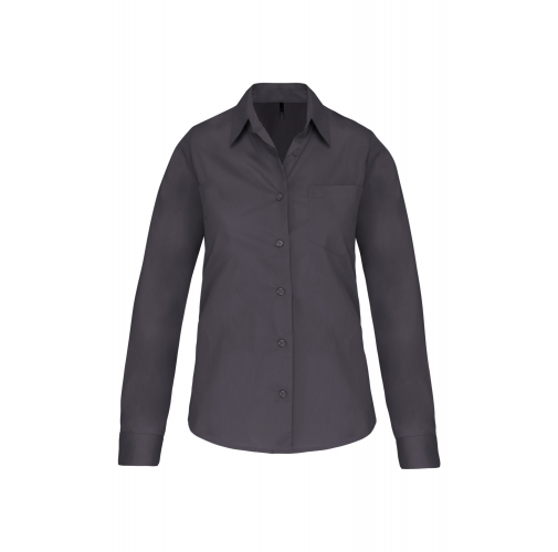 zinc Camisa popelina manga larga mujer