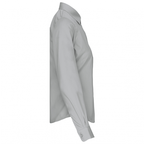 snow grey Camisa popelina manga larga mujer