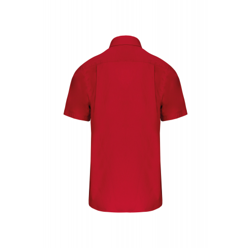 classic red Camisa popelina manga corta hombre
