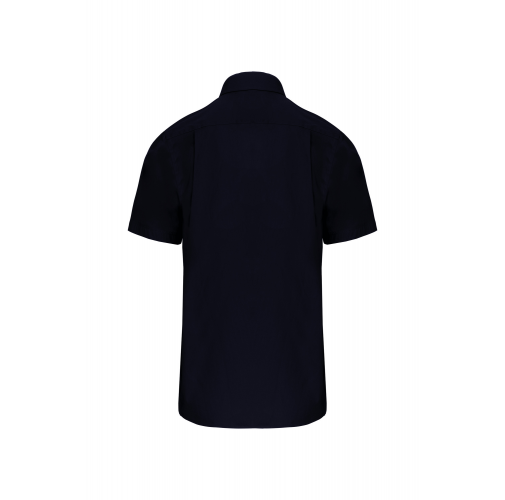 navy Camisa popelina manga corta hombre