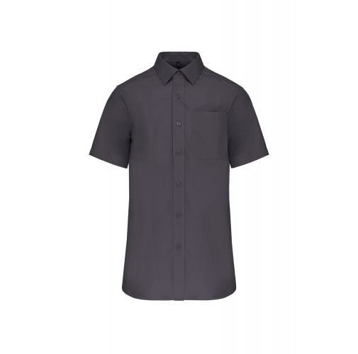 Camisa popelina manga corta hombre