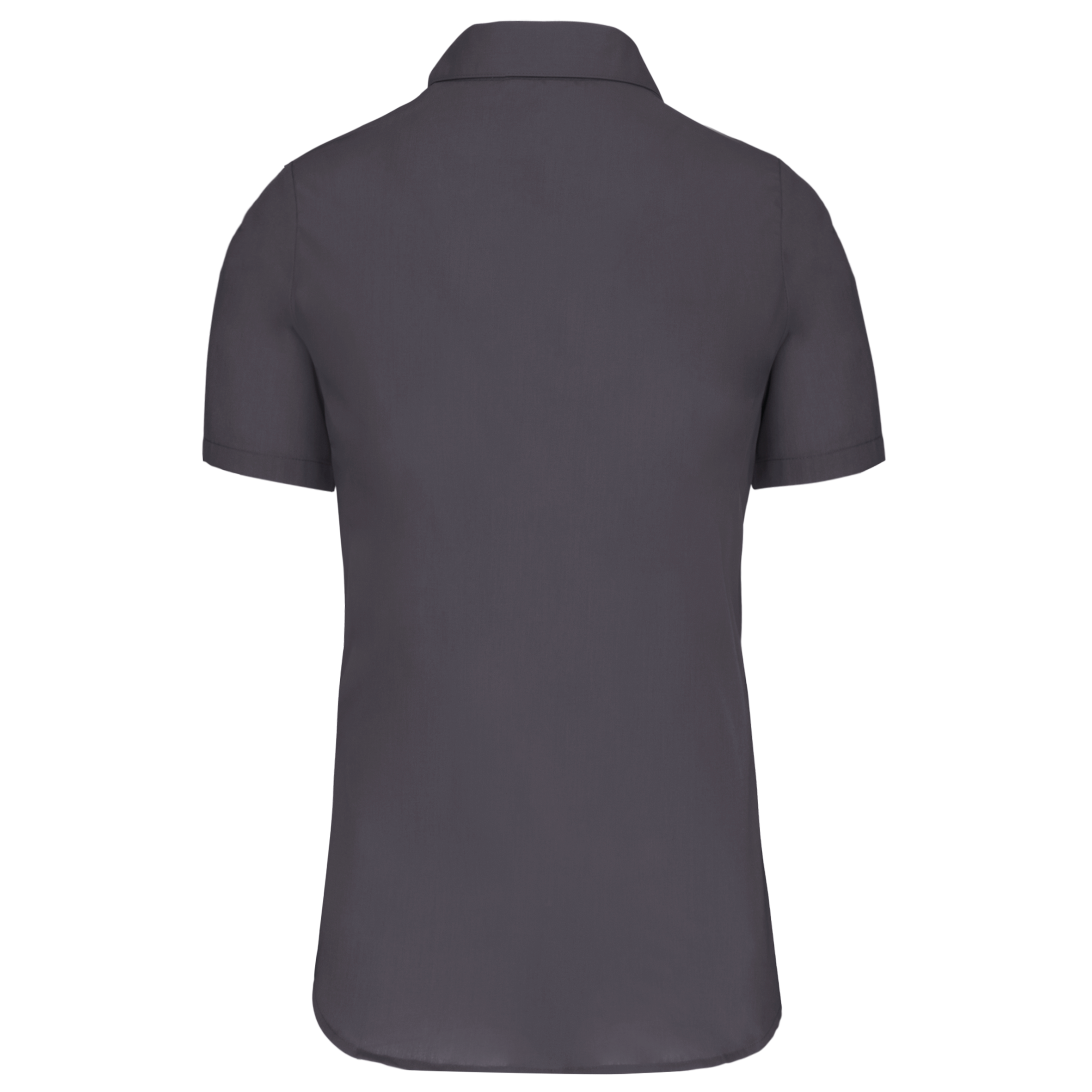 Camisa popelina manga corta mujer