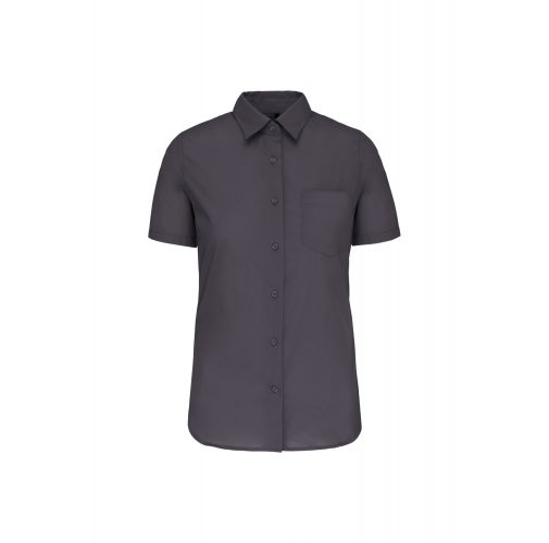 zinc Camisa popelina manga corta mujer