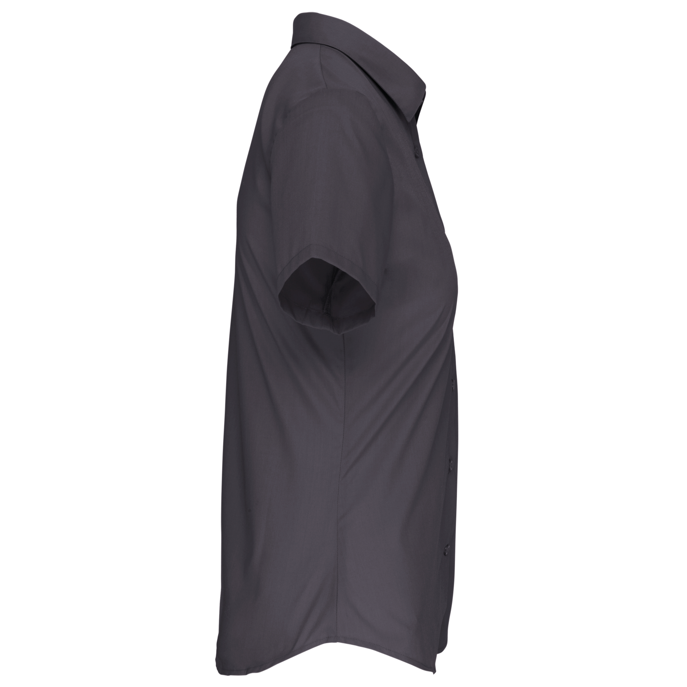 Camisa popelina manga corta mujer