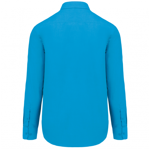 bright turquoise Camisa popelina de polialgodón de fácil cuidado hombre