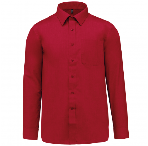 classic red Camisa popelina de polialgodón de fácil cuidado hombre