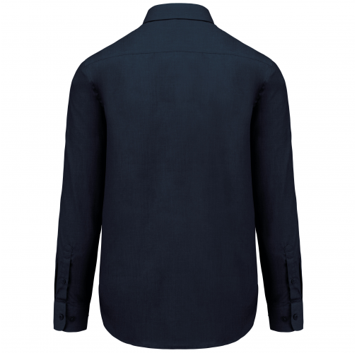 navy Camisa popelina de polialgodón de fácil cuidado hombre