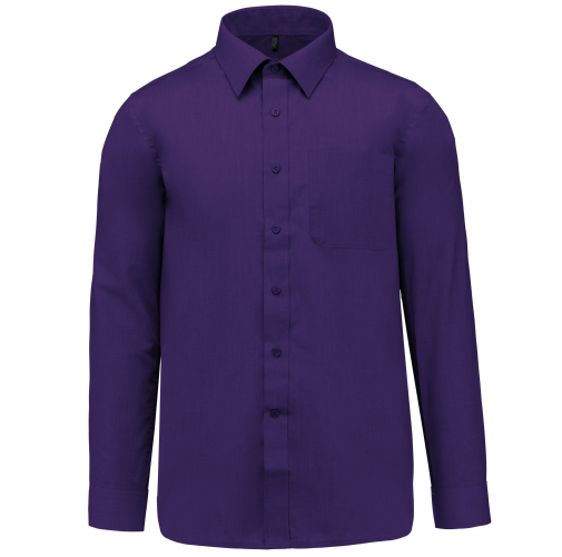 purple Camisa popelina de polialgodón de fácil cuidado hombre