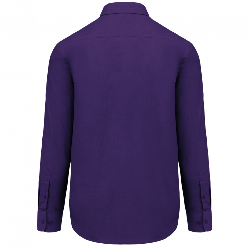 purple Camisa popelina de polialgodón de fácil cuidado hombre