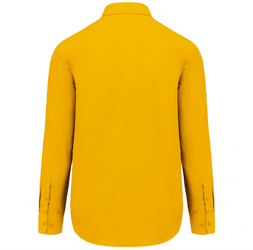 yellow Camisa popelina de polialgodón de fácil cuidado hombre