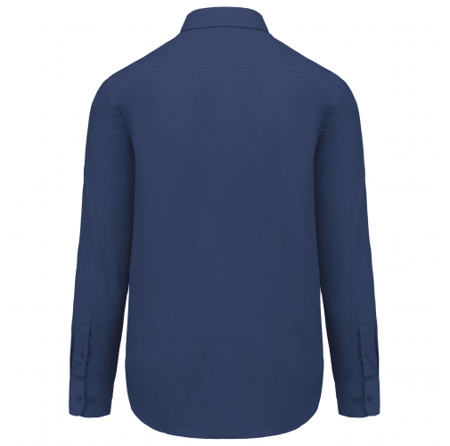 deep blue Camisa popelina de polialgodón de fácil cuidado hombre