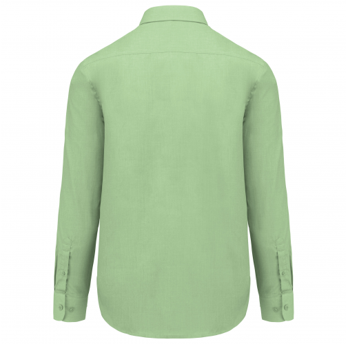 pistachio green Camisa popelina de polialgodón de fácil cuidado hombre