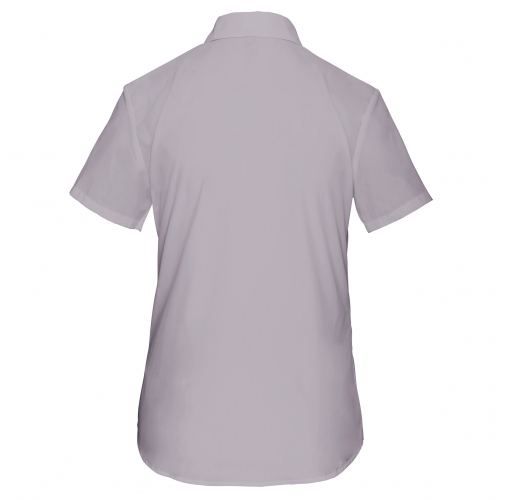 Camisa popelina de polialgodón manga corta de fácil cuidado mujer