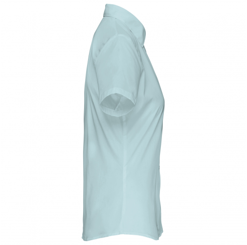 Camisa popelina de polialgodón manga corta de fácil cuidado mujer