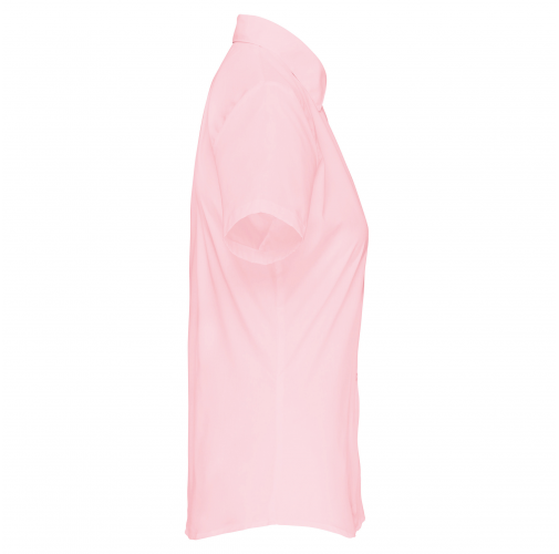 pale pink Camisa popelina de polialgodón manga corta de fácil cuidado mujer