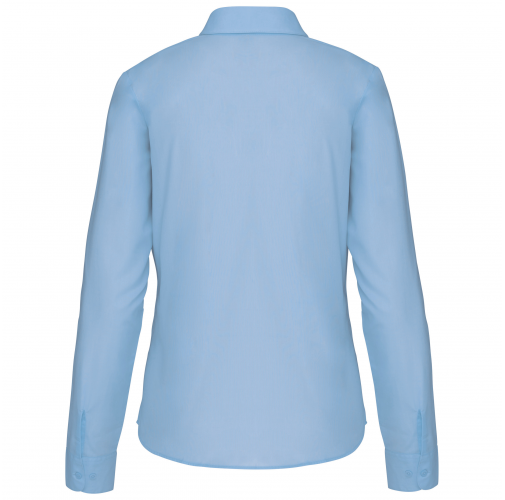 bright sky Camisa popelina de polialgodón manga larga mujer