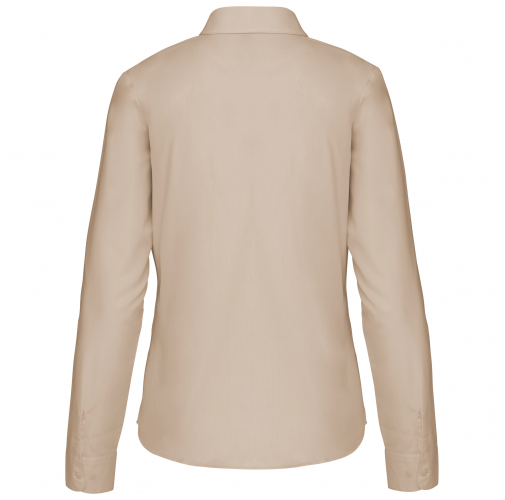 angora Camisa popelina de polialgodón manga larga mujer