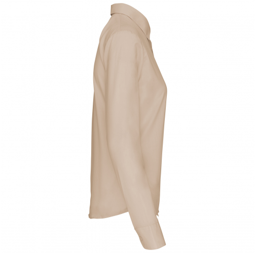 angora Camisa popelina de polialgodón manga larga mujer