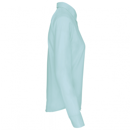 ice mint Camisa popelina de polialgodón manga larga mujer