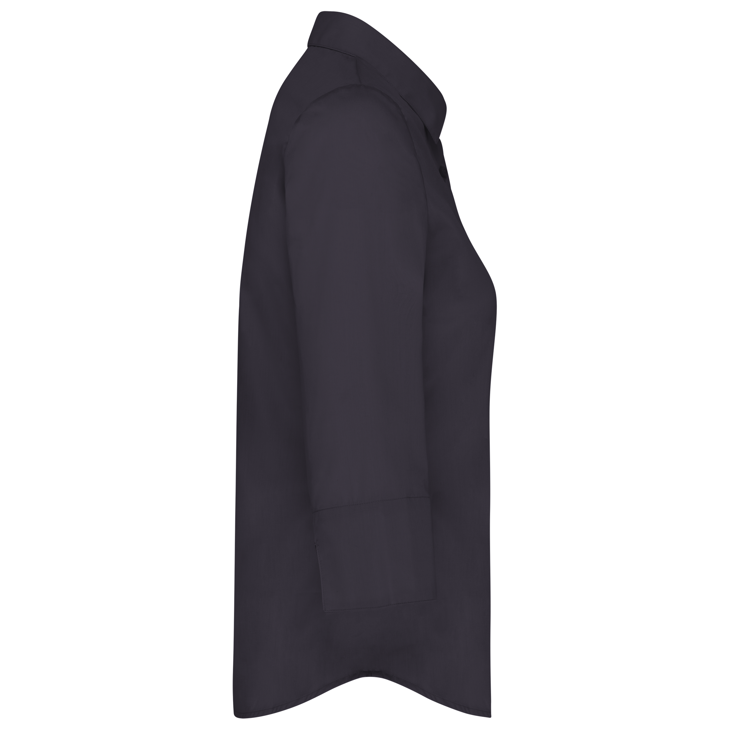 Camisa popelina de polialgodón manga 3/4 de fácil cuidado mujer