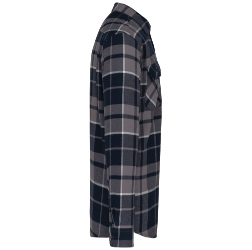 storm grey / navy checked Sobrecamisa leñador forro de sherpa