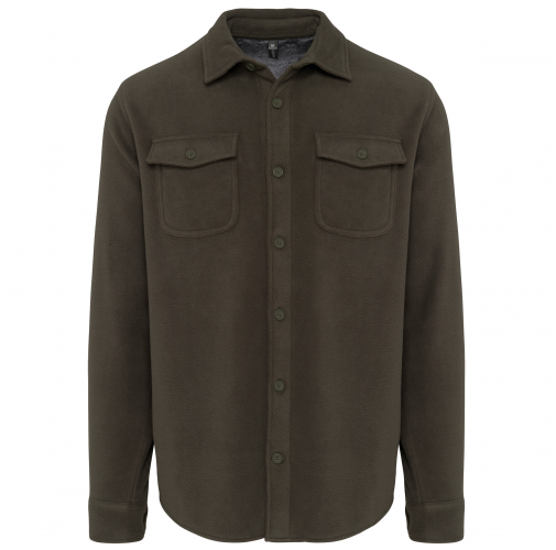 dark khaki / storm grey Sobrecamisa polar con forro de sherpa