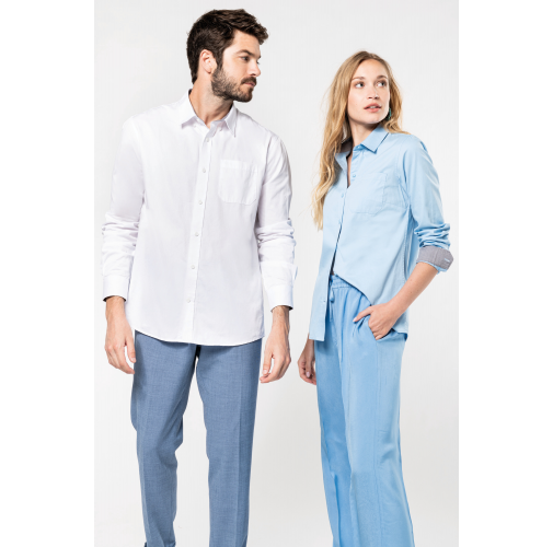 Camisa de algodón Nevada de manga larga para hombre