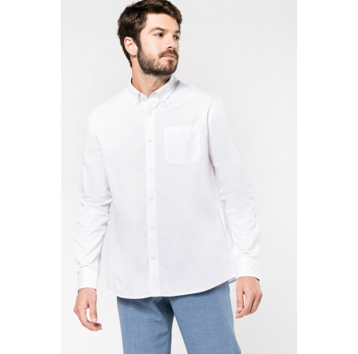 Camisa de algodón Nevada de manga larga para hombre