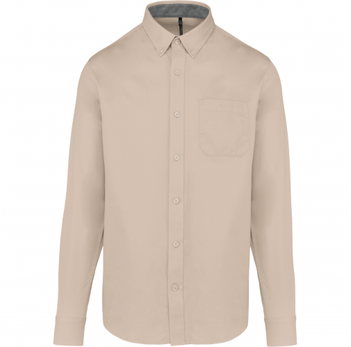 angora Camisa de algodón Nevada de manga larga para hombre