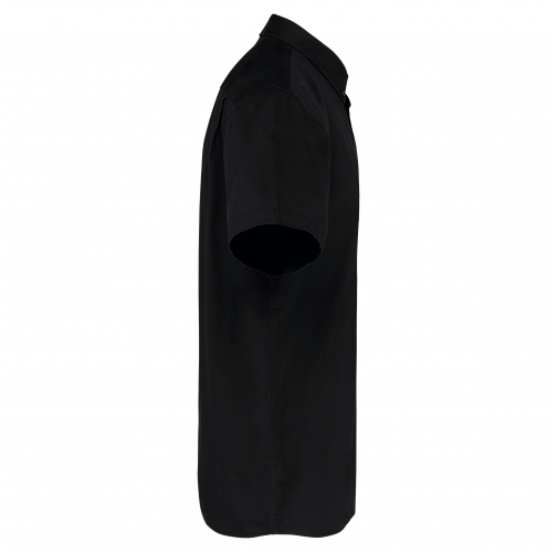 black Camisa de algodón Ariana III manga corta hombre