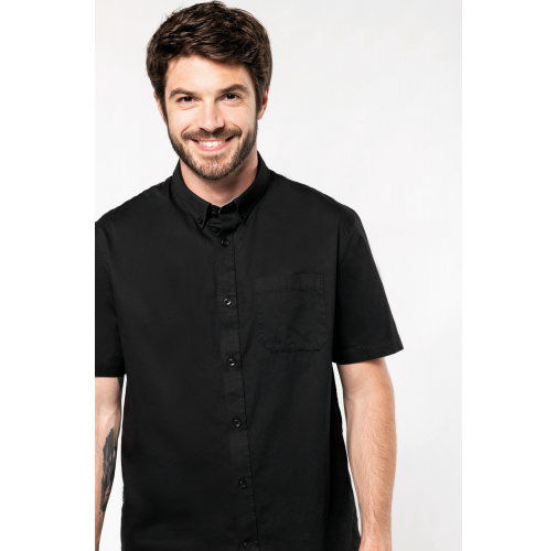 Camisa de algodón Ariana III manga corta hombre