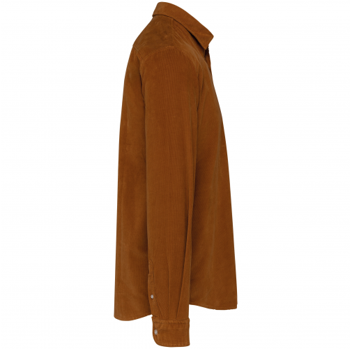 washed brandy Camisa de pana manga larga hombre