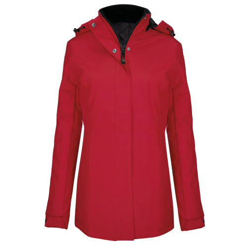 red Parka acolchada mujer