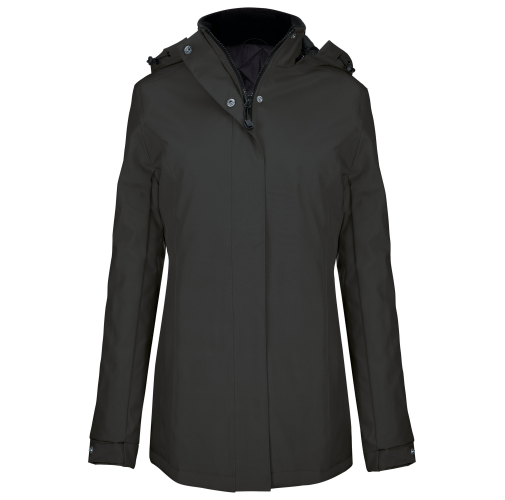 dark grey Parka acolchada mujer
