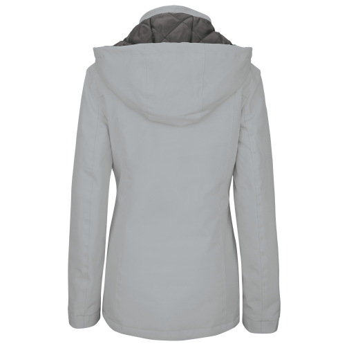 snow grey Parka acolchada mujer