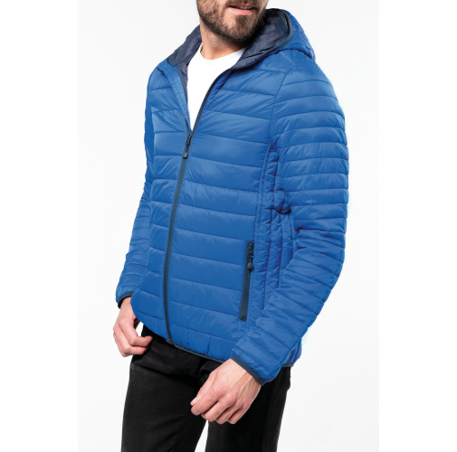 Chaqueta acolchada y ligera con capucha hombre
