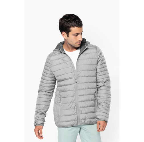 Chaqueta acolchada y ligera con capucha hombre